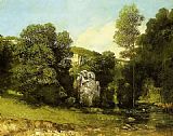 Gustave Courbet Canvas Paintings - La Ruisseau de la Breme